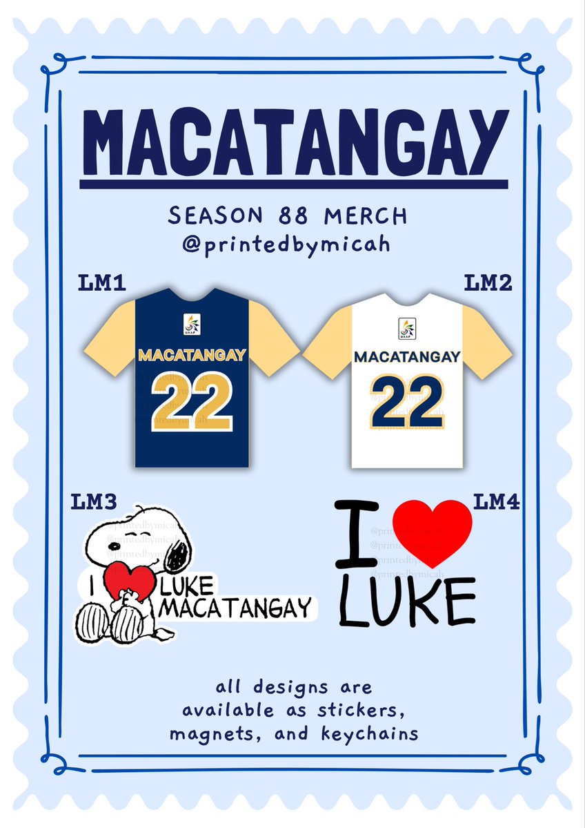 printedbymicah's tweet photo. BULLDOGS ARE CROWNED 6PEAT CHAMPIONS πππ
Keep the UAAP Season 88 hype alive with our NU Men's Volleyball stickers, magnets, and keychains!
π https://t.co/GpJAgCvbtG
#UAAPSeason88 #NUbulldogs #NUmvt #UAAPVolleyball #NationalUniversity https://t.co/BHcXFsJ8JE