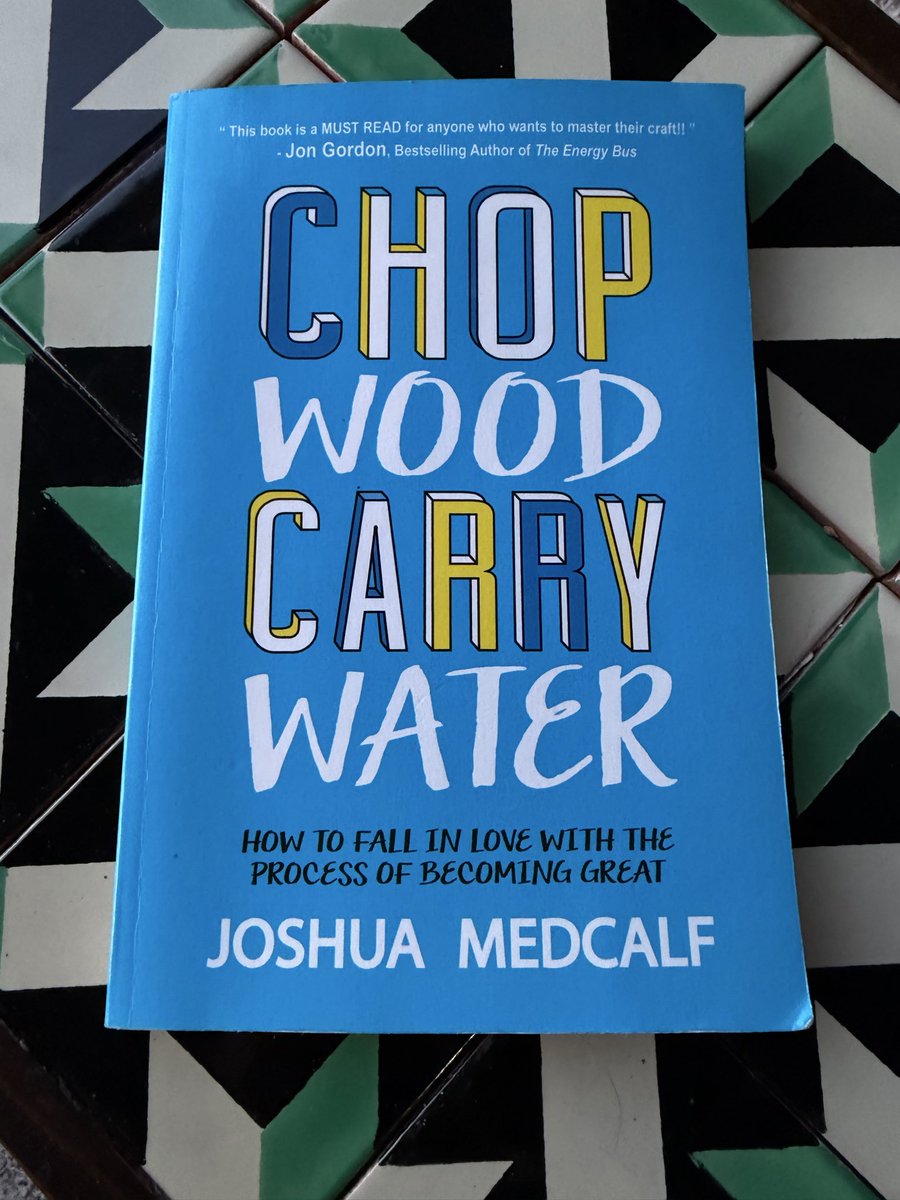 BryanKHoward1's tweet photo. Passed on to me from one of my players. Just finished CHOP WOOD CARRY WATER by @JoshuaMedcalf  
Highly recommend - worth the read. https://t.co/SUS6byrgsd