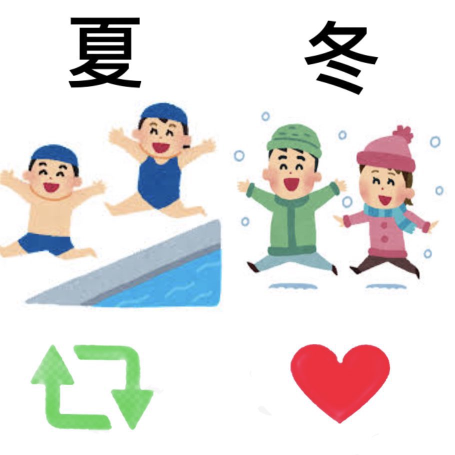 Q0S_Rimu's tweet photo. みんなはどっちの季節が好き？ https://t.co/QVo0sTfCSS