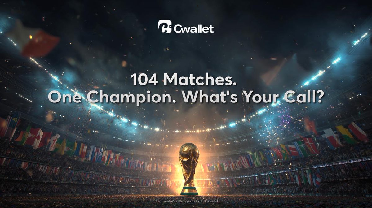 The4Starswith's tweet photo. The World Cup is more than just a tournament, it's a celebration of passion, pride, and unforgettable moments. Every match brings together millions fans from different countries, cultures, backgrounds, all united by the love of football. #CwalletWorldCup #Cwallet #CwalletPredict https://t.co/Zcw8G7kjgR