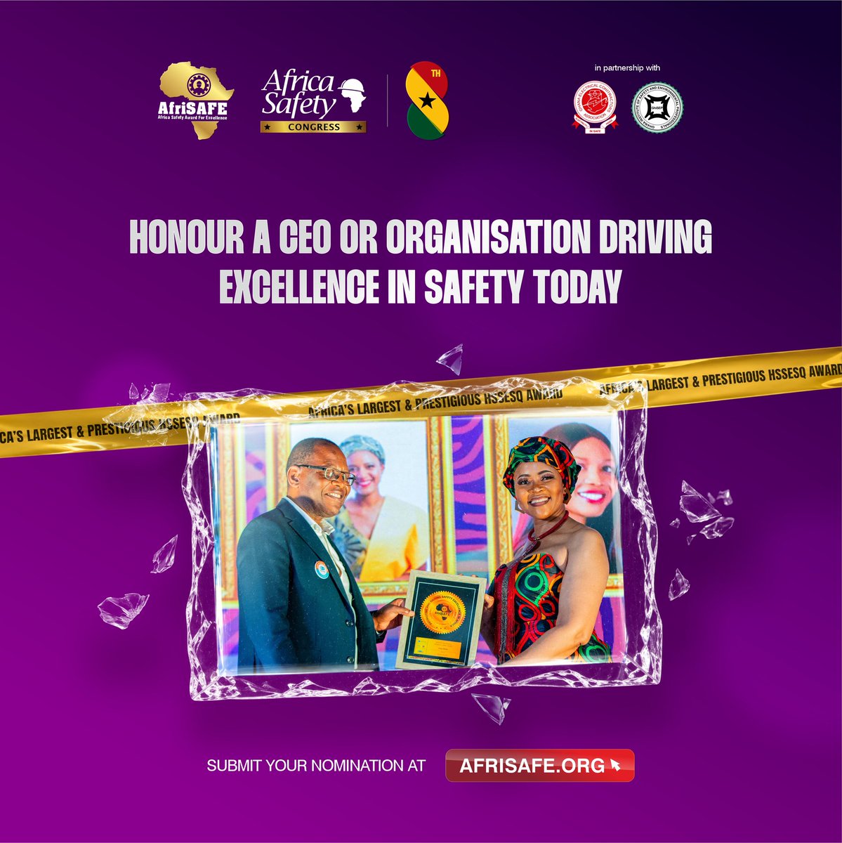HSENations's tweet photo. New Month. New Week. New Opportunity to Celebrate Excellence .

As we step into a new month and a new week, let's continue to recognise the leaders, organisations, and professionals who are making workplaces safer, stronger, and more sustainable across Africa.

Do you know a CEO, safety leader, or organisation driving outstanding performance in Health, Safety, Security, Environment, Sustainability, and Quality? Now is the time to give them the recognition they deserve.

📅 5–6 November 2026
📍 Labadi Beach Hotel, Accra, Ghana

Nominate today and help shine a spotlight on excellence, innovation, and impact across Africa.

👉 Submit your nomination now: https://t.co/Yj8ZIBT7q8

 #AfriSAFE2026 #SafetyExcellence #LeadershipExcellence #HSSE #ESG #WorkplaceSafety