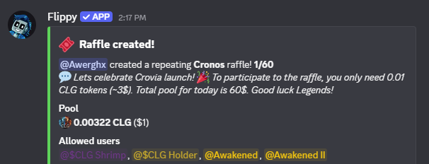 CronosLegends's tweet photo. We're celebrating in a big @CroviaNFT launch today, and we are sharing lots of $CLG today inside the Crovia x CLG Discord! 💰🔥

Get in, get involved, and claim your share!

🔗Link in comments ⤵️ https://t.co/LLiKsya6Ny