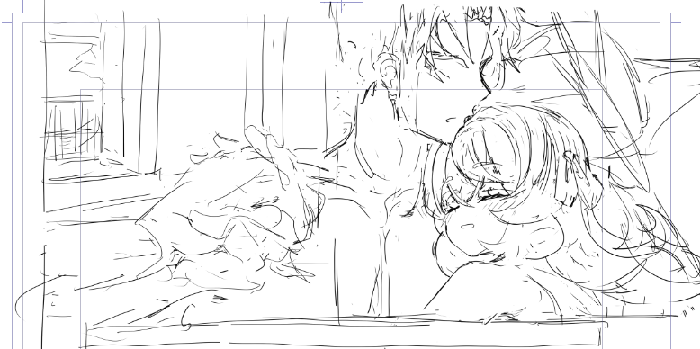 @IWT6jITEEB98717 素晴らしい解像度ですね 
これまた一緒にというところが素晴らしい・・・

・・・ちなみに丁度、今制作している同人誌終盤の下書きがそんな感じでして 