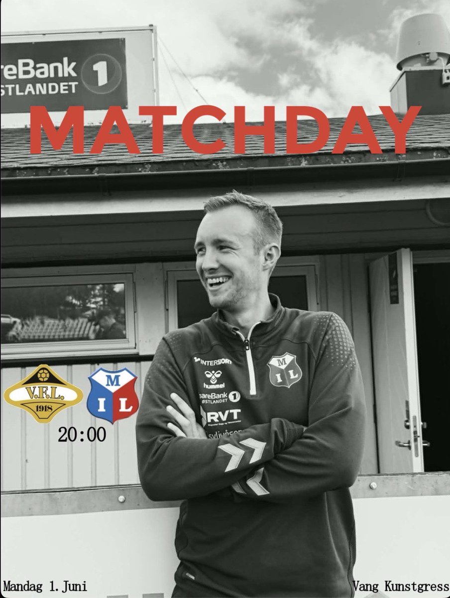 MoelvenFotball's tweet photo. MATCHDAY
Vi reiser mot Hamar og møter Vang FL på deres hjemmebane i kveld klokken 20.00!
Ryktes meget gode spilleforhold og en meget god treningsuke forrige uke, etter det litt tunge 1-1 resultatet mot HIL forrige helg.
#ForzaMIL https://t.co/rBbVMV0CRc
