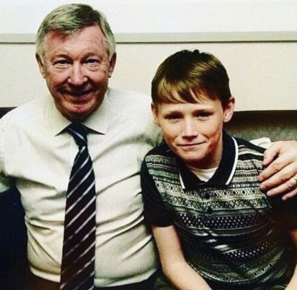 Utdtruthful's tweet photo. 🚨🗣️ Scott McTominay: “I spoke to Sir Alex in September, which was amazing. He called me, and I was extremely grateful that he took the time to speak to me and just ask me about how I was doing and football and stuff like that.

“So it was lovely to speak to him. I was only a young kid when he was leaving [Manchester United], so for him to think of me was extremely special, because he's the greatest to ever do it, in my opinion.

“Already have his number saved? It was No Caller ID. I answered and just said “Hello?” because I answer every call [laughs]. I feel like I have to. And he just said, “How are you doing, son?” And so I knew fairly quickly who it was. 

“We had a nice catch-up. It was probably more normal than what people would think just like your friend calling you up, for example, and asking how you're getting on and stuff like that. But, yeah, it was really special.” #MUFC [@GQMagazine]
