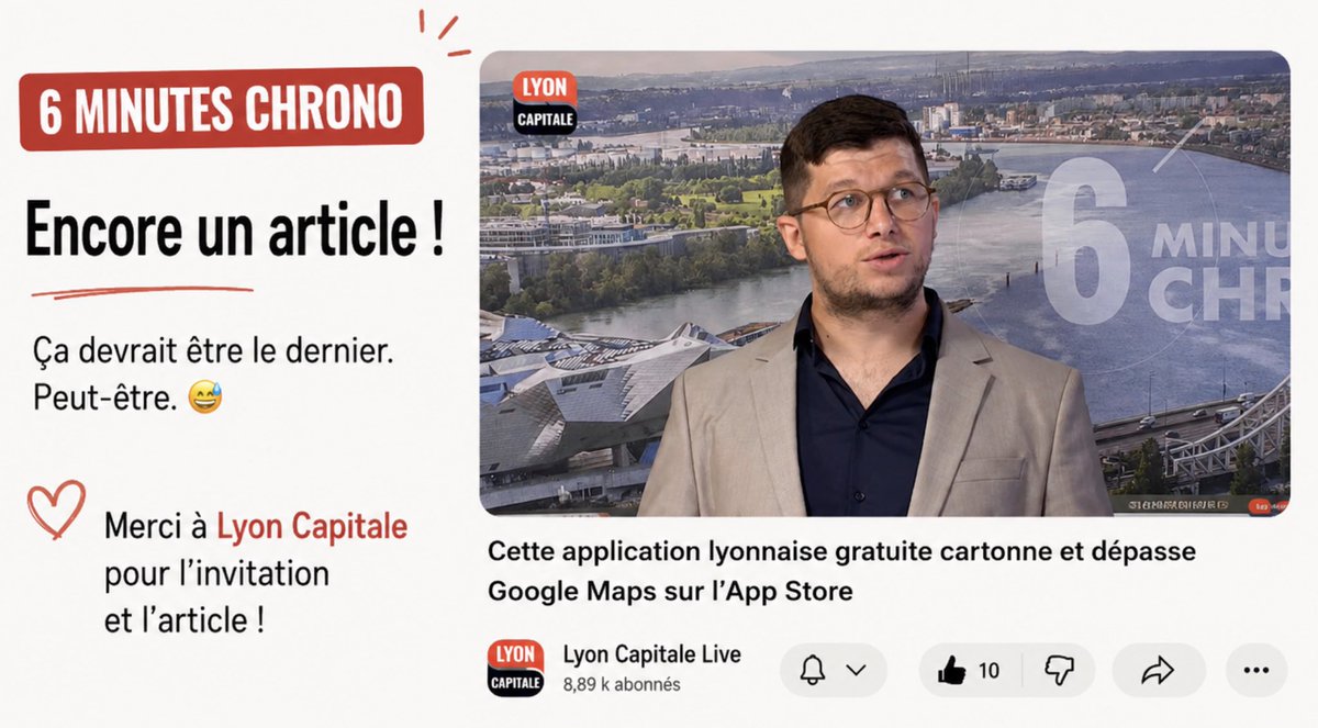 _solal_'s tweet photo. Merci beaucoup a vous tous de m’avoir permis de vivre cette expérience en partageant Lyon pocket autour de vous !! 

Si vous voulez voir la vidéo de Lyon Capitale : https://t.co/mHF8jGkP9t https://t.co/0DdvMne377