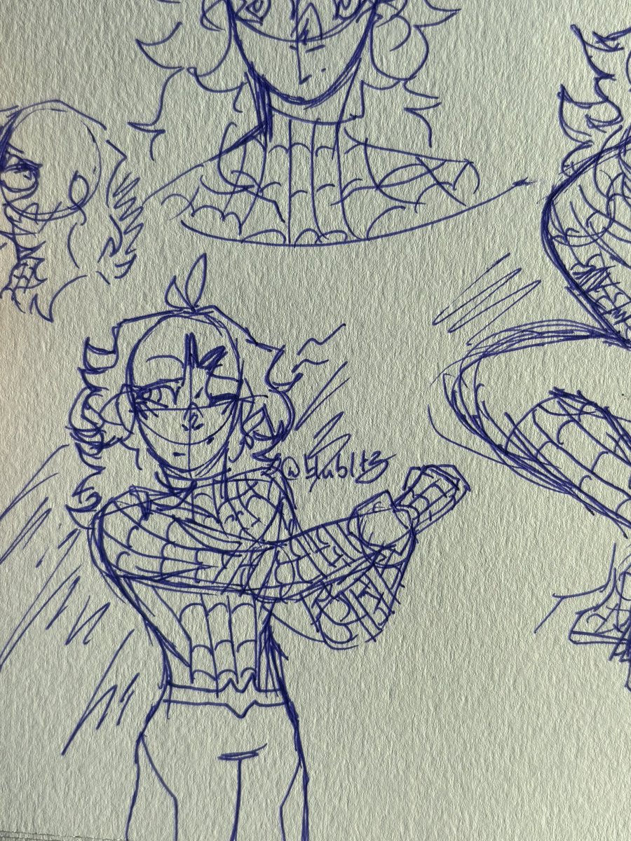 blu_b1t3's tweet photo. Happy pride month! Here’s a spider-ale doodle page I did! Sorry for not posting in a while 🥲

#dpaspiderau #twart https://t.co/uUqxCpQCiy