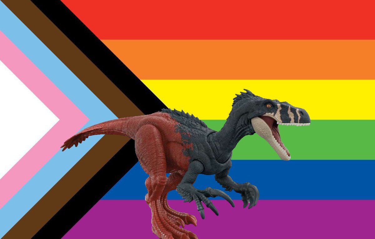 DiscussingBones's tweet photo. Happy pride month to specifically megaraptor. https://t.co/NRhyPdyea0