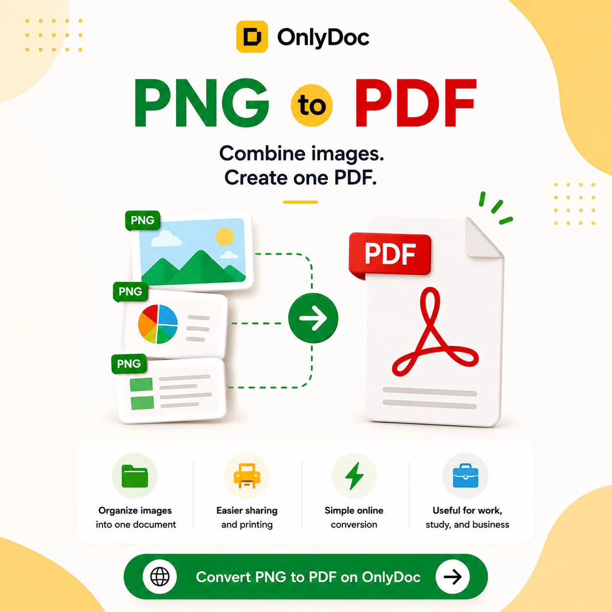 Free PNG to PDF converter
