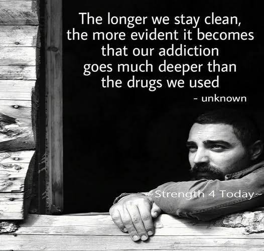 Strengthfor2day's tweet photo. The Longer We Stay Clean,
The More Evident It Becomes
That Our Addiction Goes Much Deeper
Than The Drugs We Used.
-- Unknown
#Sobriety #Addiction #Time #TimeHeals #TimeExposes #Awareness #RecoveryPosse #Strengthfor2day https://t.co/BgJgTQZTDA