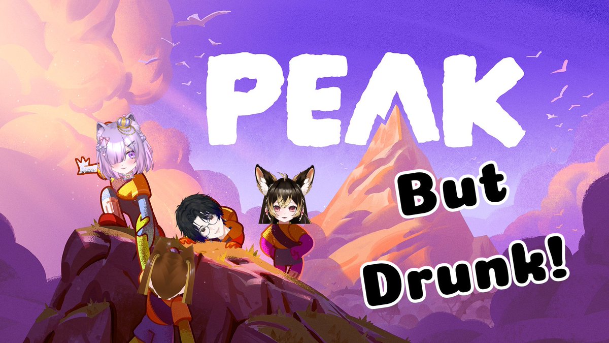 MilliannaVT's tweet photo. We're climbing a mounting. But we getting DRUNK while doing so! With @Hanarisuu @Cursiffe @kogirumie 

https://t.co/LmYinzmu6r https://t.co/NPMZtHpw1G