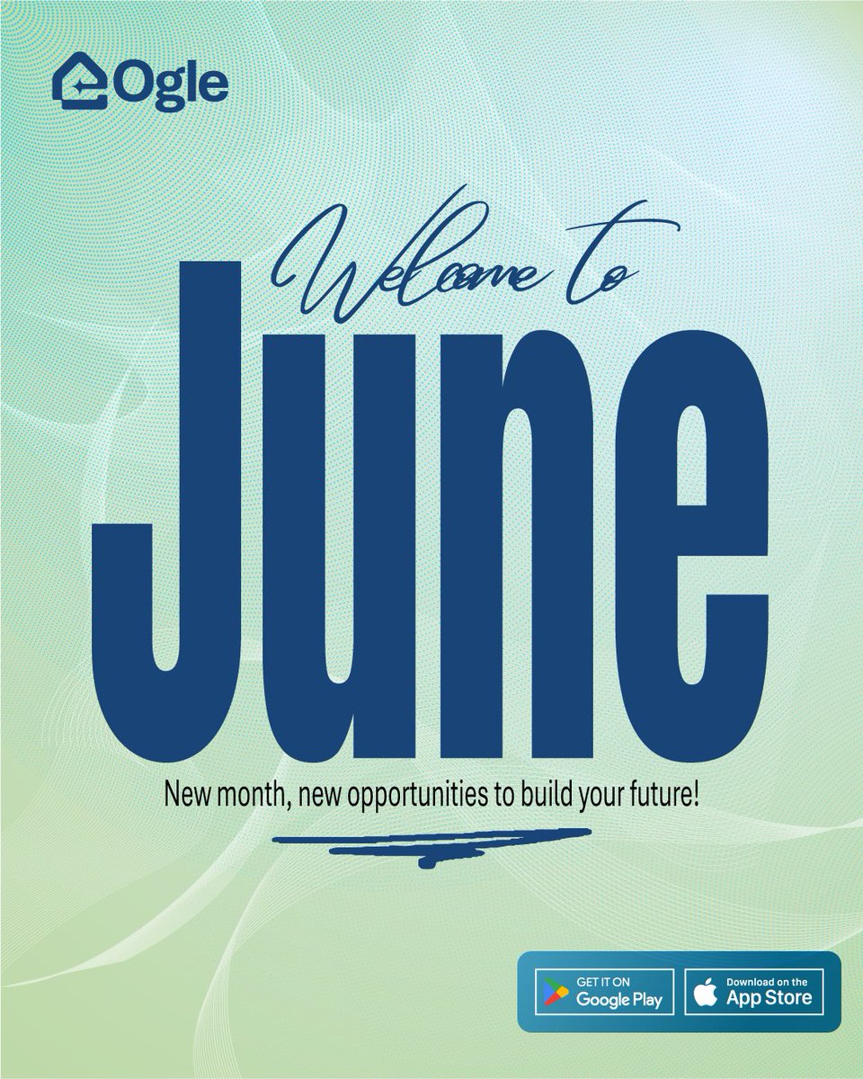 oglepropertyNg's tweet photo. It's a new month and new doors are opening 🚪🏡
Welcome to June, your next chapter in homeownership starts now.

Find your perfect property on the Ogle app 👇
#WelcomeToJune #Ogle #RealEstate #NewMonth https://t.co/2CqB82uwZD