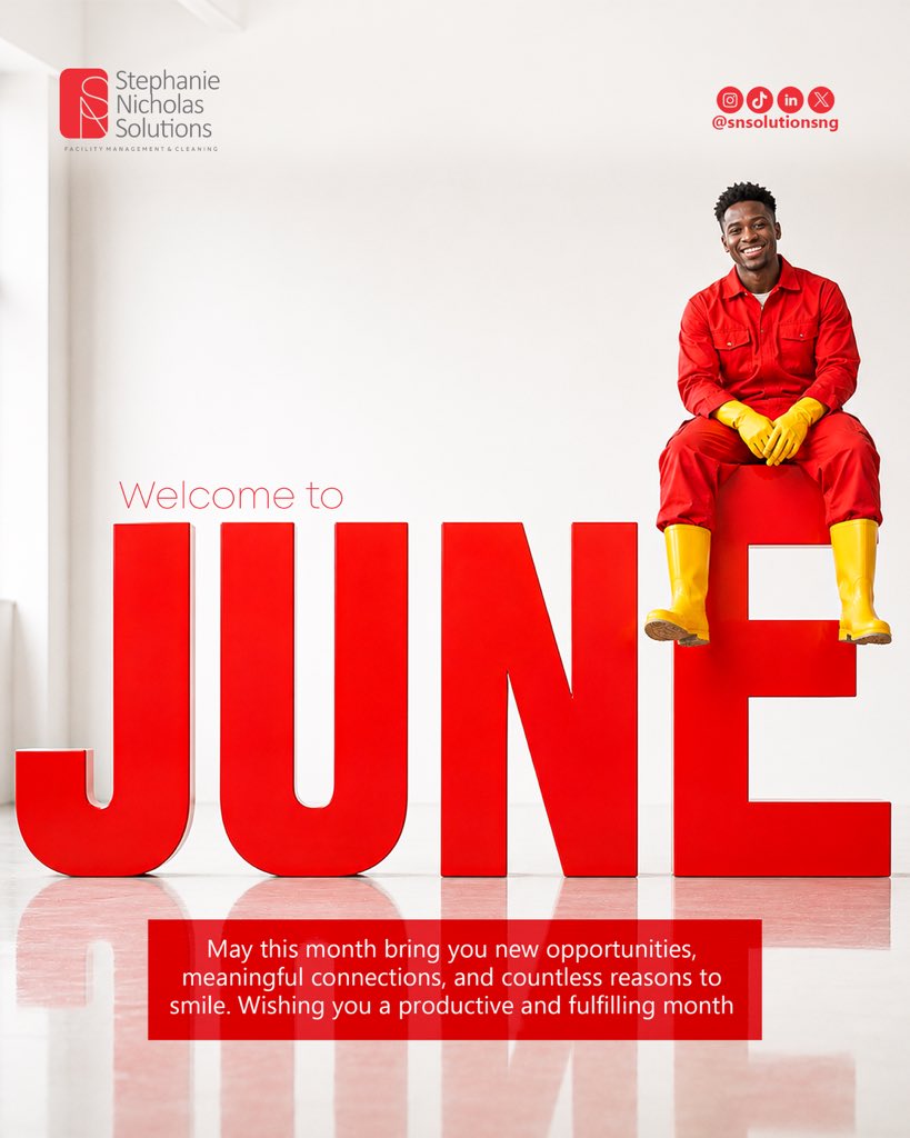 snsolutionsng's tweet photo. June is the perfect time to fall in love with your home all over again. Let us become the reason behind the sparkle ✨ 

Book by sending a DM or WhatsApp/Call: 08057835493

#StephanieNicholasSolutions
#ProfessionalCleaningServiceInLagos
#NewMonth
#June https://t.co/DuBge3UbDE