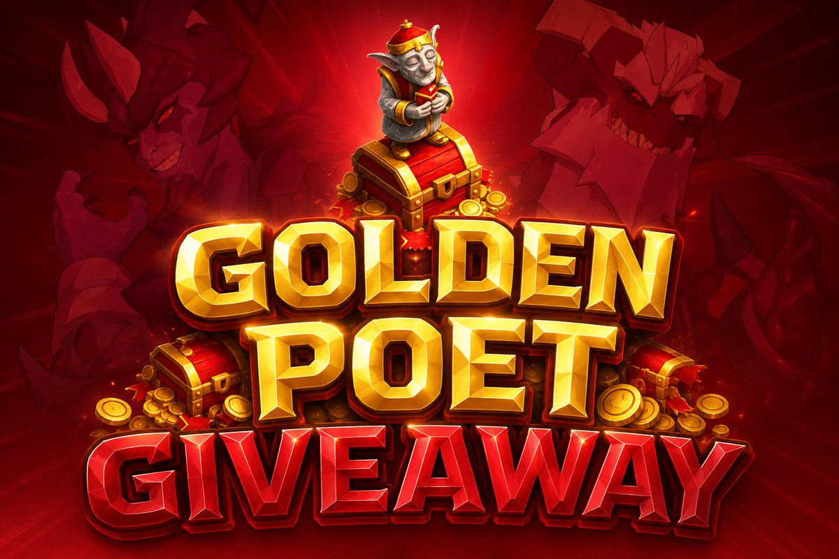 Wojtinx's tweet photo. 🎁 x1 Golden Poet - Decoration GIVEAWAY

❤️ Like 
➕ Follow
🔁 Comment &amp; Share 

 Good luck! 🍀
#SupercellPartner #GiftedBySupercell #ClashofClans https://t.co/t688p2aQ4n
