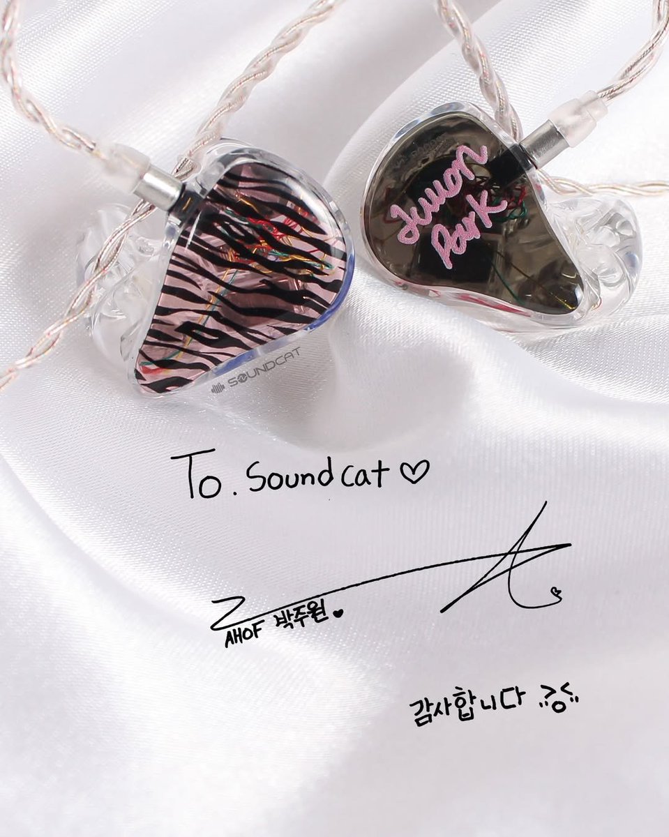 ParkJuwonPH's tweet photo. [📸] 260601 - #JUWON | soundcat_custom_gallery IG Post

AHOF PARK JUWON’s CIEM
Attractive custom in-ear monitors featuring unique artwork on a translucent pink shell and black faceplate! 💗🖤

🔗: https://t.co/5kps4CTUAH

#아홉 #AHOF #박주원 #jjubara
@AHOF_official https://t.co/gKUGabYeI9