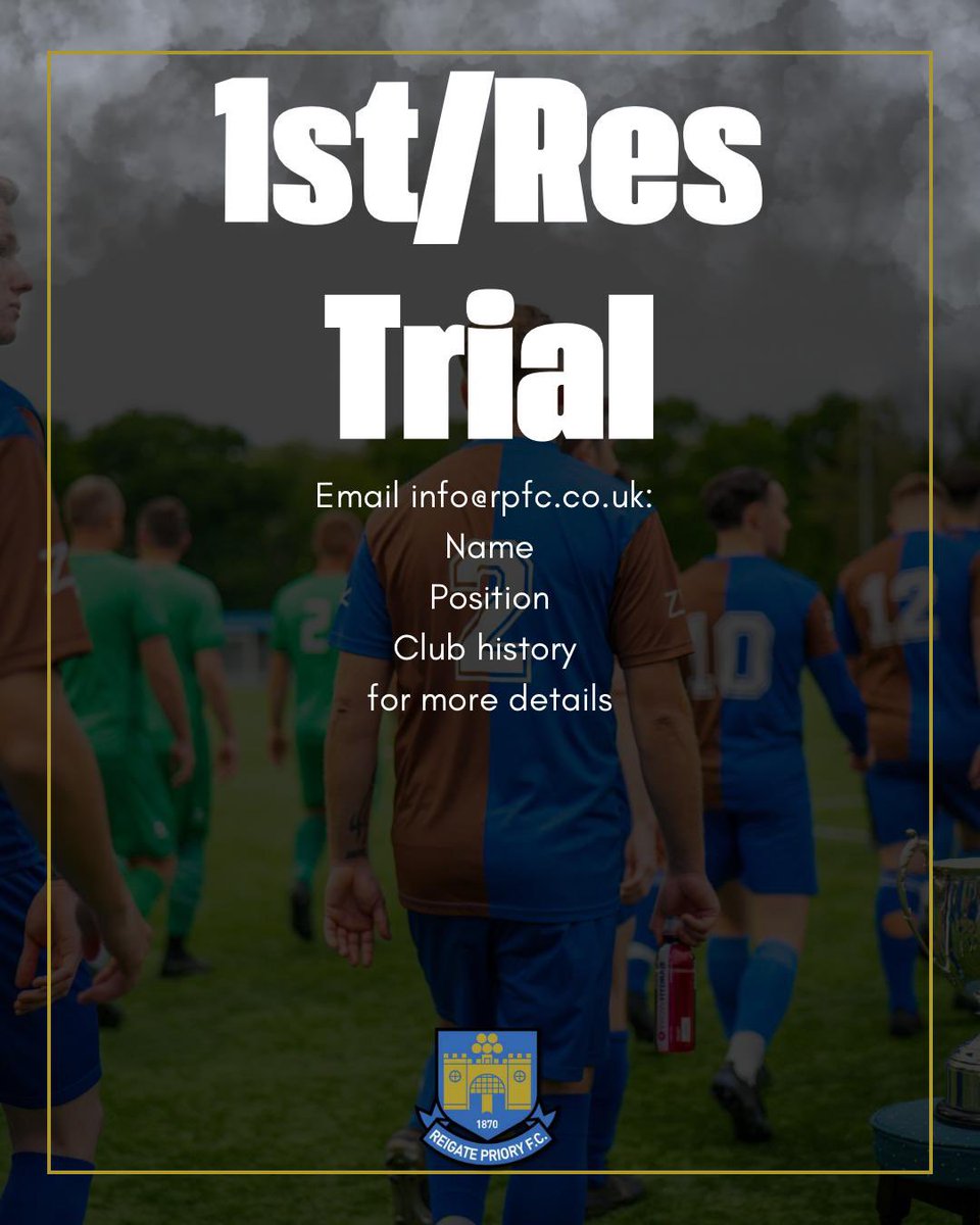 Daniel_Tester85's tweet photo. All positions considered
⚽️Reliable and positive attitude
⚽️Team players with a good work ethic
⚽️Experienced and developing players welcome

Whether you're new to the area, returning to football, or looking for a new challenge, we'd love to hear from you.
@scfl @midsussexleague https://t.co/OmcjLK0Vlw