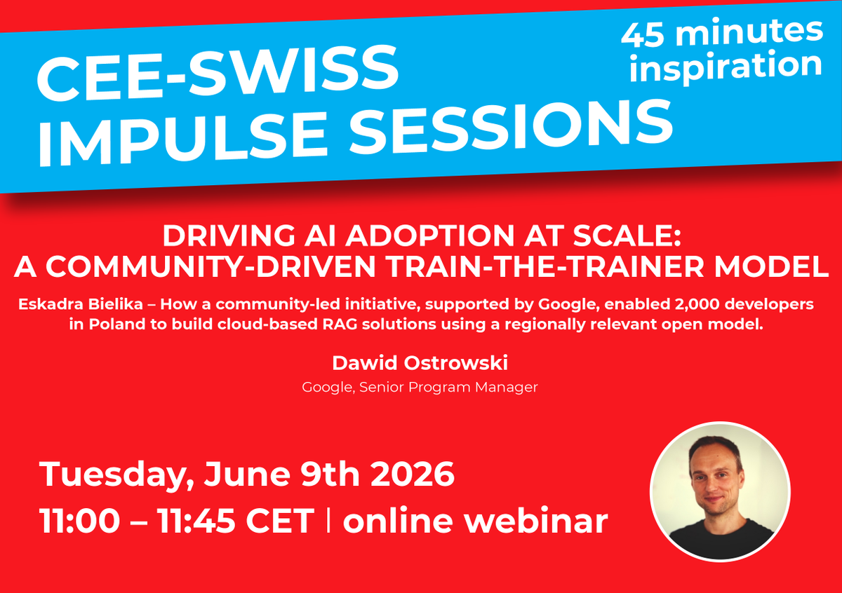 swissaal's tweet photo. We are pleased to share with our members and partners an upcoming webinar focused on one of the most relevant topics for businesses today: the adoption and scaling of Artificial Intelligence.

For further information and registration details, please contact: info@swissa.al. https://t.co/XSxxO7DTxz