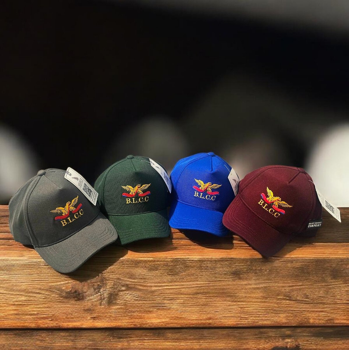SelectCricket's tweet photo. Custom Caps for BLCC's Annual Fundraiser Tournament 🏏

Made from scratch in 4 different colours using our new DryFit material, these look superb. All finished with high quality embroidered logo, complete with our Select Cricket branding. 👏 https://t.co/vARkhNCRH8