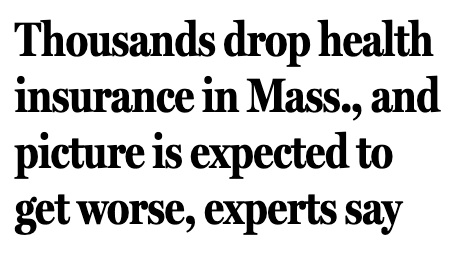 SenWarren's tweet photo. RFK Jr. said “the only people who lost coverage were people who were never entitled to coverage.”

But higher costs were the #1 reason people in Massachusetts chose to drop their ACA coverage last year.

They did everything right, and Trump still ripped away their health care. https://t.co/7ZuSvhZzQL