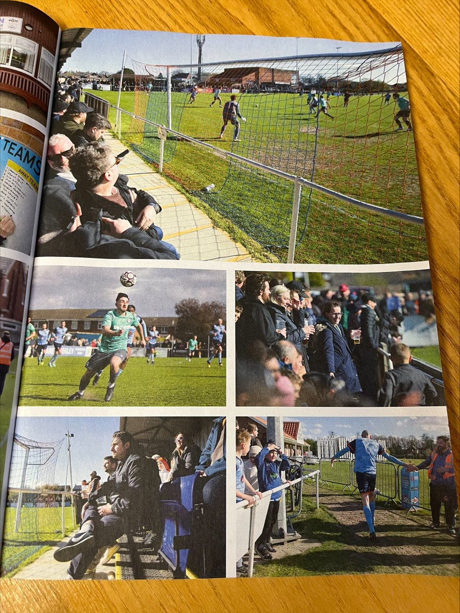 BeverleyTownSA's tweet photo. We're thrilled to feature in this month's fantastic issue of @WSC_magazine. Some great action shots of @bevtownfc v @BartonTownFC in the @NCEL Premier Division play-off semi-final at Norwood. Thanks to When Saturday Comes for heading our way and enjoying a memorable day with us https://t.co/PXhue9sfZk