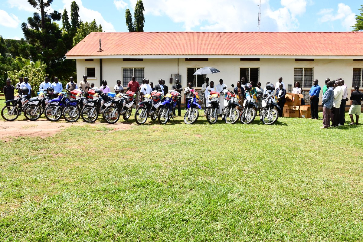 socadido's tweet photo. . The new motorcycles will expand ESALI II’s reach beyond the current 16,008 beneficiaries (60% women), support 40 VSLAs, and boost agroforestry efforts that have already seen 33,500 trees planted. @ViAgroforestry #SOCADIDO #ESALIII #NOSP #Agriculture #RuralDevelopment #Uganda https://t.co/GVhQJwTCQh