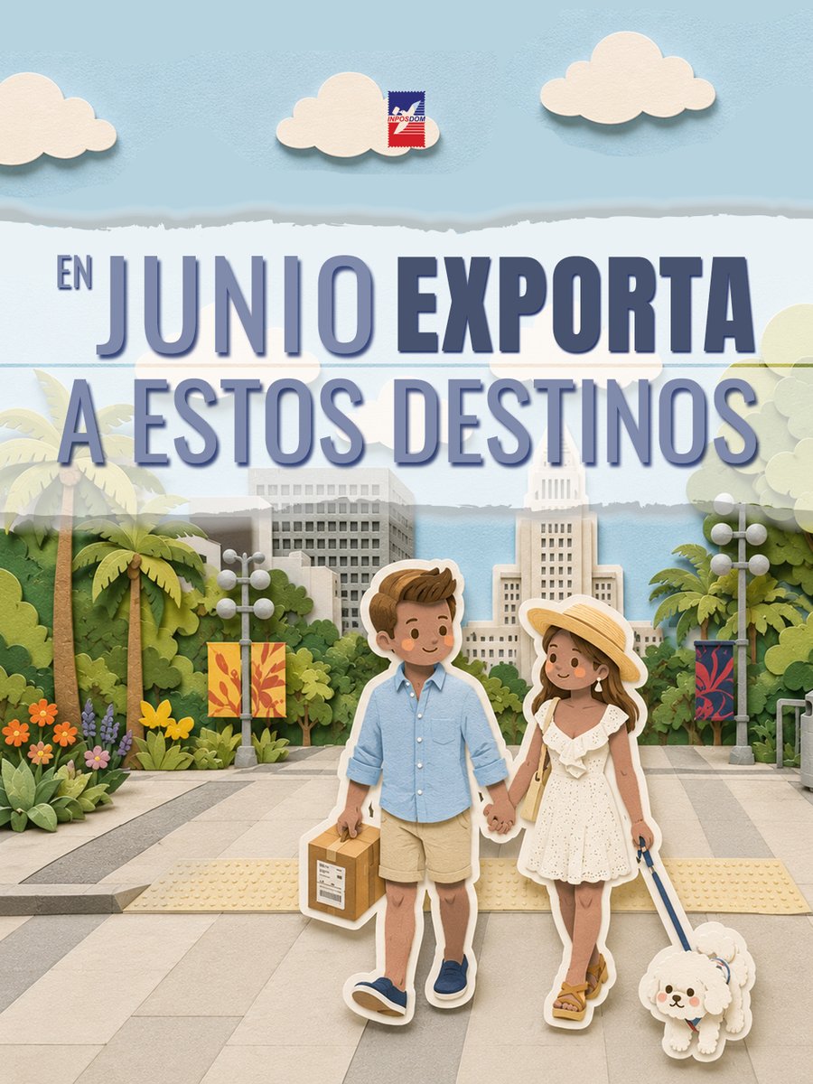 InposdomRD's tweet photo. 🏖️ En Junio: Llega el verano y llegan tus envíos 😎

En el mes de junio te invitamos a realizar tus envíos 📦 a cualquiera de estos países.

🛍️ Paquetes
🎁 Regalos
💌 Correspondencias
🧶 Productos de tu emprendimiento

¡Que la distancia no te limite!

#INPOSDOM #Paquetes #Junio https://t.co/9l1d8ujcGJ