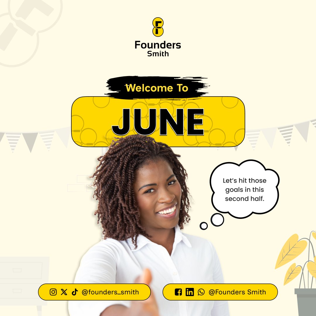 founders_smith's tweet photo. Happy New Month, Founders! 🎉

June is here—a fresh page to build, innovate, and grow. May this month bring new opportunities, strategic partnerships, paying customers, and milestones worth celebrating.
Let's make June count! 

#HappyNewMonth https://t.co/t4FMkUEX34