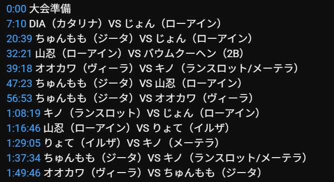 コメント欄に対戦時間リンクございます。 チャンネル登録＆高評価