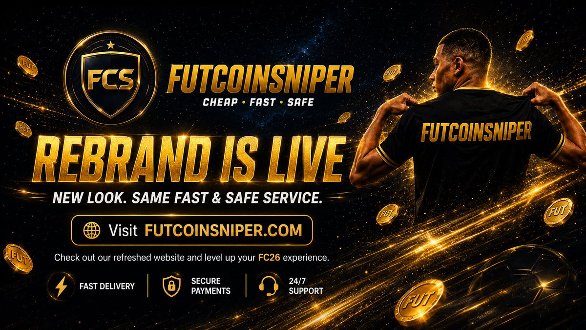 FUTCoinSniper's tweet photo. ⚡️Buy 1M FC26 Coins from only⚡️

🔥 £11 / €12.7 / $14.8

Welcome to the new era of FUTCoinSniper
👉 https://t.co/hI166YMoDp

#FC26 #FUTCoins #FUTCoinSniper #EAFC26 #UltimateTeam https://t.co/GoZv2wqRSj