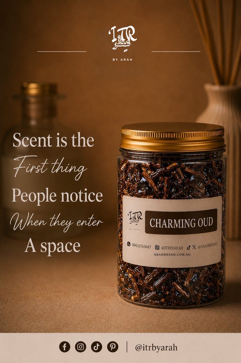 ArahBrand's tweet photo. Luxury isn’t always seen first… it’s smelled first. 😮‍💨🤎 https://t.co/5715XOsLRw