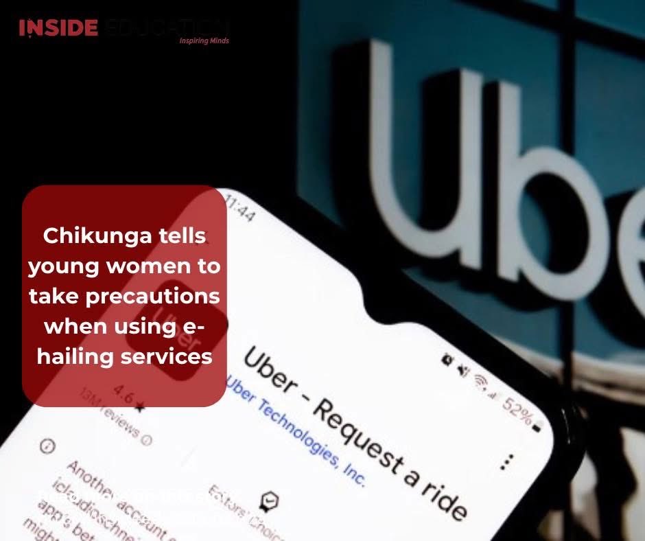 Inside_Edu's tweet photo. Minister in the Presidency for Women, Youth and Persons with Disabilities #SindisiweChikunga has urged young women and girls to stay vigilant when using e-hailing services. Verifying driver details, sharing trip information and remaining alert can help improve personal safety while travelling. Full story: https://t.co/U8DgXNv4t2

#WomenSafety #GBVF #EHailingSafety #SafeTravel #WomenEmpowerment #YouthSafety #CommunitySafety #StayAlert