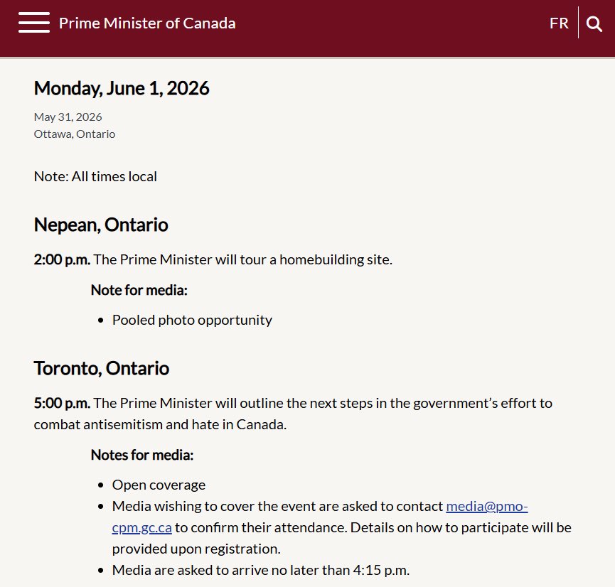 MelissaLantsman's tweet photo. Canada just entered a recession and the PM has gone full groundhog. Hiding from actual media scrutiny, dodging Question Period, then popping out for a friendly photo op. 

Canadians are losing jobs and he’s managing optics. https://t.co/BViYX03sAL