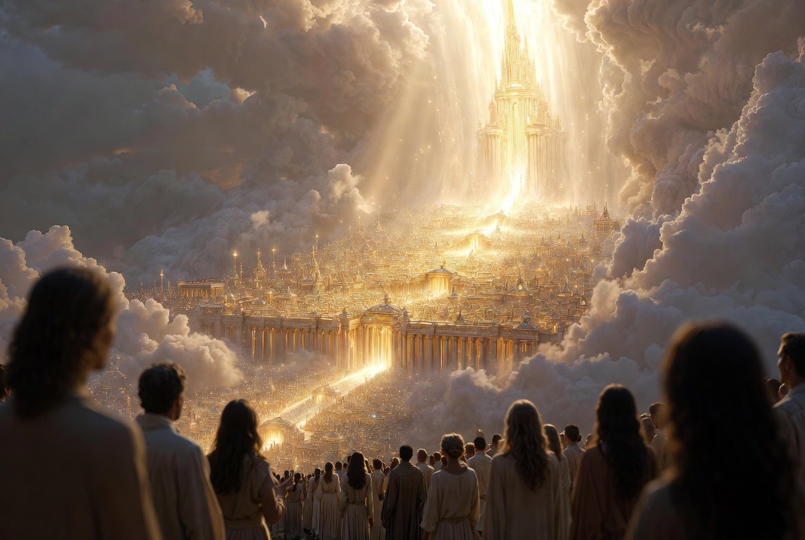 RickiD1111's tweet photo. I saw the Holy City, the new Jerusalem, coming down out of heaven from God, prepared as a bride beautifully dressed for her husband.And I heard a loud voice from the throne saying, “Look! God’s dwelling place is now among the people, and he will dwell with them. They will be his people, and God himself will be with them and be their God.‘He will wipe every tear from their eyes. There will be no more death’ or mourning or crying or pain, for the old order of things has passed away.”
Revelation 21:2-4