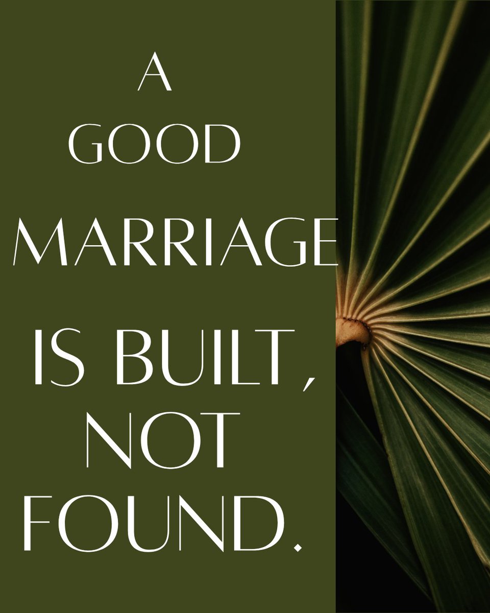 DailystepQ's tweet photo. A good marriage is built, not found. #DailyStep https://t.co/f6J7pfAtdu