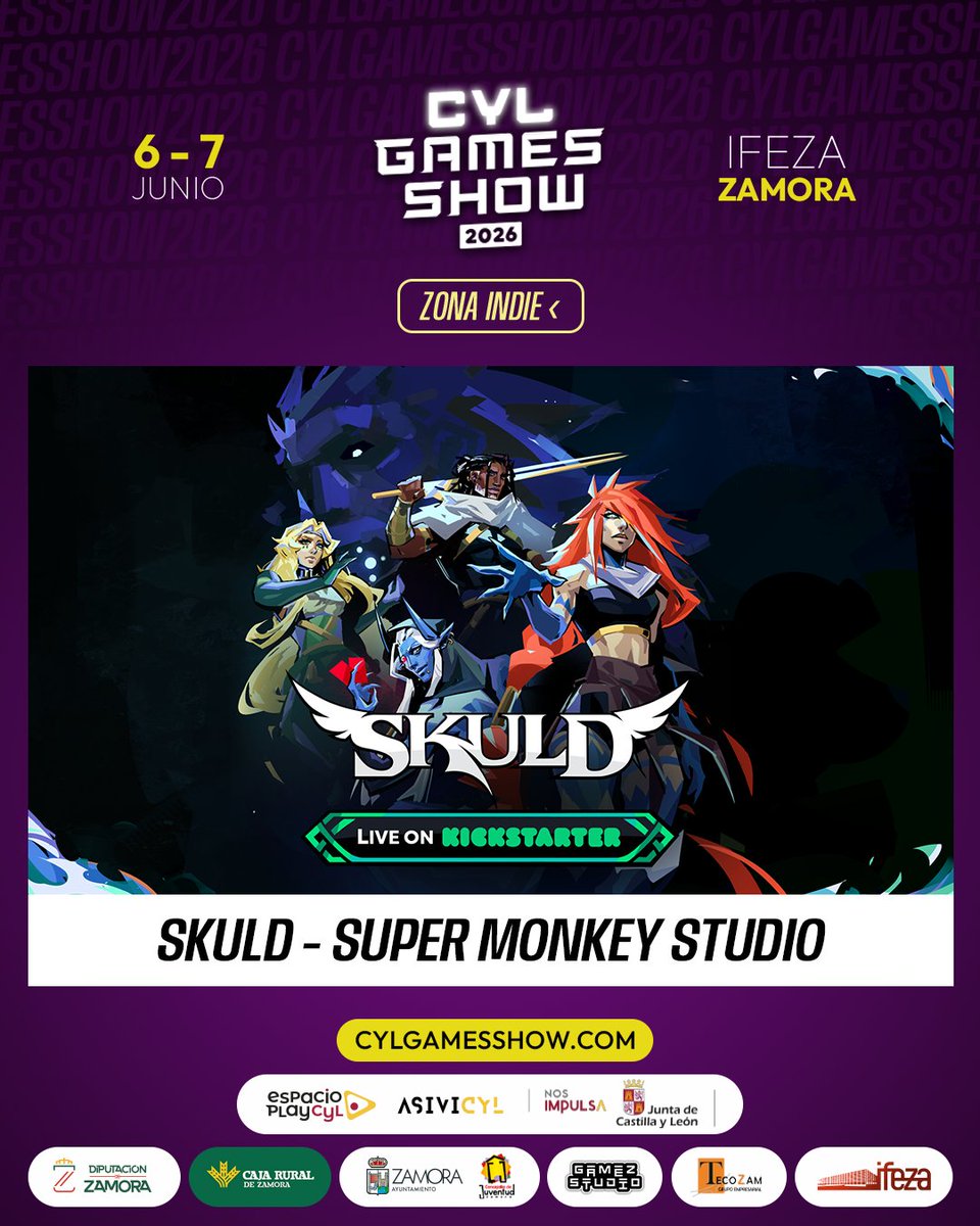supermonkeyst's tweet photo. ¡Nos vemos en la @CylGamesShow !

Estaremos allí con la demo de SKULD para que podáis probarlo.

📅 6 y 7 de Junio.

📍 IFEZA Zamora

¿Te lo vas a perder? 😎

Y recordad… seguimos en plena campaña de KICKSTARTER!🚀

https://t.co/uTQtgiQXtP https://t.co/pgesOTSeqa