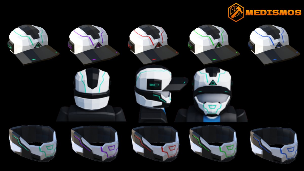 MedismosDev's tweet photo. My first UGCs are live!!!
Cyber Cap and Cyber Face Mask
Glory Crown, Cape, and Royal Hair Set
Search “Medismos” on the Marketplace:
https://t.co/9yQbPLSAp8

#RobloxUGC #RobloxStudio #RobloxDev #Roblox https://t.co/TmBuvzeOSy