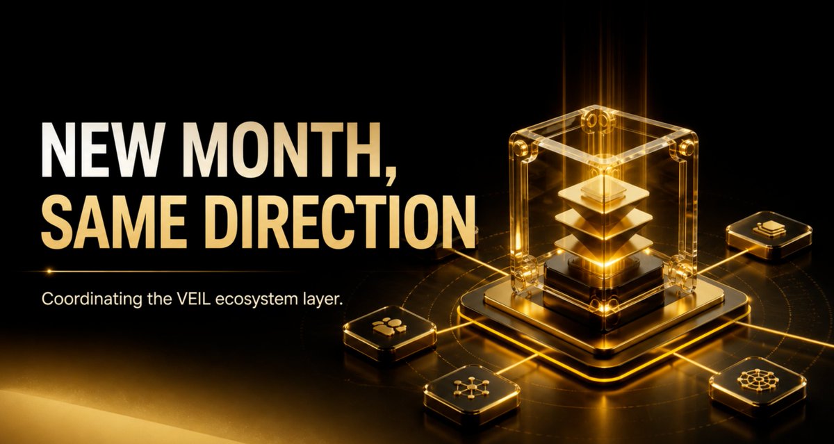 VEILFoundation's tweet photo. NEW MONTH, SAME DIRECTION
Across builders, developers, partners and community participation, the Foundation keeps ecosystem communication clear, steady and easier to follow over time. https://t.co/Jn0JJX1oWn