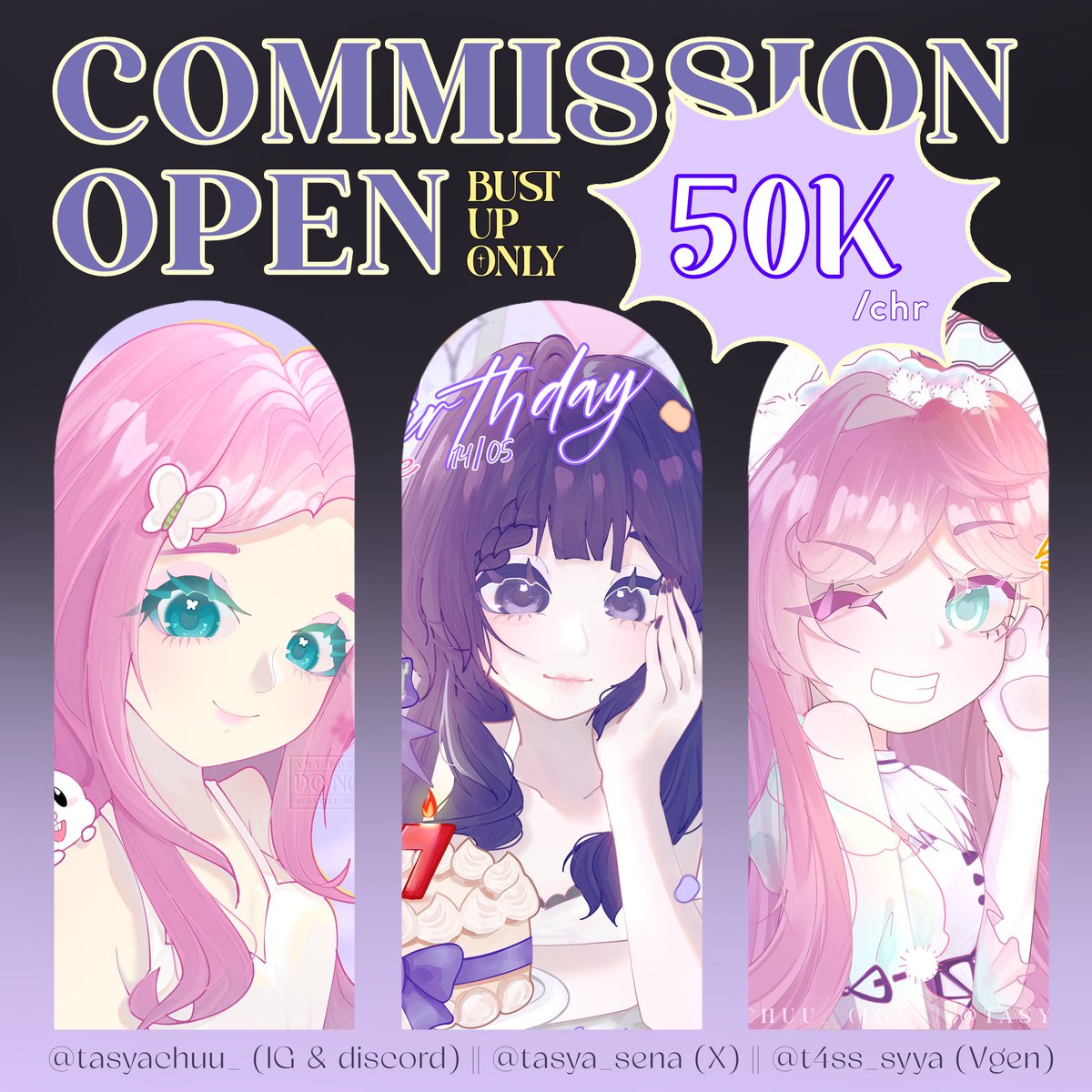 Tasya_Sena's tweet photo. [𖹭 &amp; ⟳ ᴀʀᴇ ᴀᴘᴘʀᴇᴄɪᴀᴛᴇᴅ]

Hallo, aku buka commission for local only...please read the TOS before order🐇🤍

Avail slots: 0/4

#commission #zonakarya #artidn https://t.co/mCwXU7xb5F