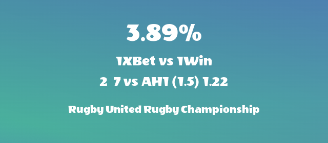 BetBreaking's tweet photo. United Rugby Championship spotlight: Leinster vs Stormers has a tempting arbitrage opportunity! Get in the game with a potential profit of 3.89%. Time to play smart with BreakingBet! #Rugby #Arbs #BreakingBet https://t.co/DK9hQIVqyL
