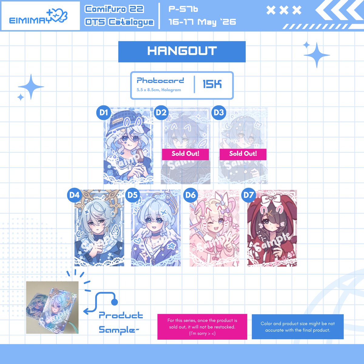 eimimay's tweet photo. 🩵POST COMIFURO 22 MAIL ORDER🩵

💠1 - 15 June 2026 (23.59 PM)
💠GO (Group Order) DM me first!
💠Expected Shipment: End of June - Mid July 2026

Form link at the end of the thread~
#CF22 #CF22catalogue #Comifuro22

(1/4) https://t.co/AplVOlyH5V