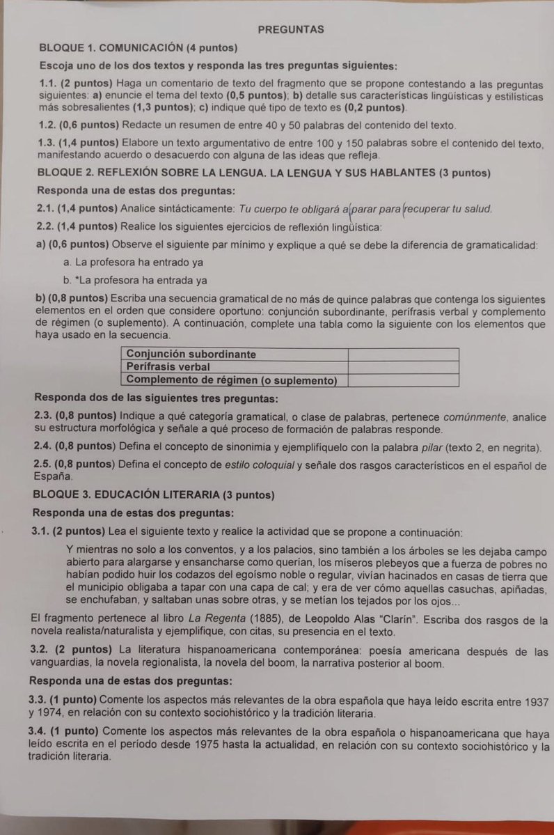_sisar's tweet photo. este ha sido mi examen de lengua, a los q ya habéis hecho la pau, os parece muy difícil? https://t.co/kJSPWnhS6K