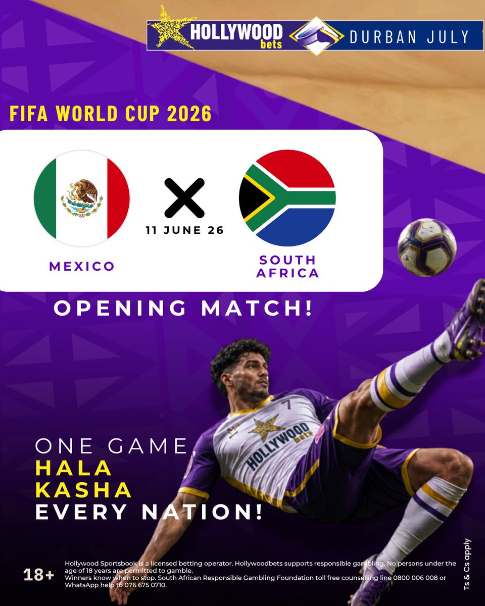 SigidiBets's tweet photo. PREDICT-WIN A FREE VOUCHER FOR BAFANA!!!🥳💥

1. Predict & Win with @Hollywoodbets ✅
2. Guess the Correct Score ✅
3. #SigidiKopaDiVoucher ✅
4. Retweet & Like ✅

Sign up now using the link👉🏽 https://t.co/f1i97xsKqD 👈🏽  and score a R25 Bonus + 50 Free Spins INSTANTLY!🎁🎲 
Ts & Cs Apply 📄 | 18+ 🔞 #PredictWinWithSigidi | #HollywoodbetsDurbanJuly