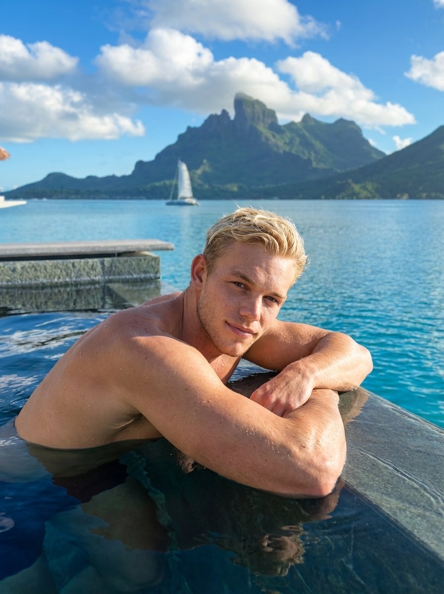 modelbryanvip's tweet photo. The water isn’t the only thing catching attention today. Just floating through the moment like I own the whole pool. Funny how a simple swim turns into a whole mood. https://t.co/MBwfn5kQcC https://t.co/gy3swpotln