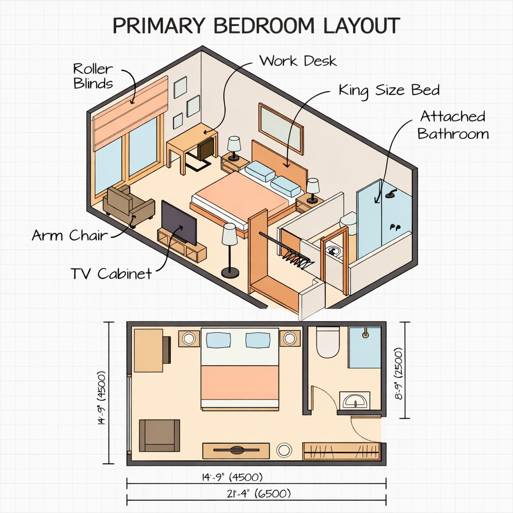varunsh377's tweet photo. A well-designed bedroom is more than just a place to sleep

This primary bedroom layout combines a king-size bed, workspace, seating corner, spacious wardrobe, and attached bathroom for the perfect balance of comfort and functionality.

#primarybedroom #bedroomlayout #bedroom https://t.co/CNTuMo2wm7