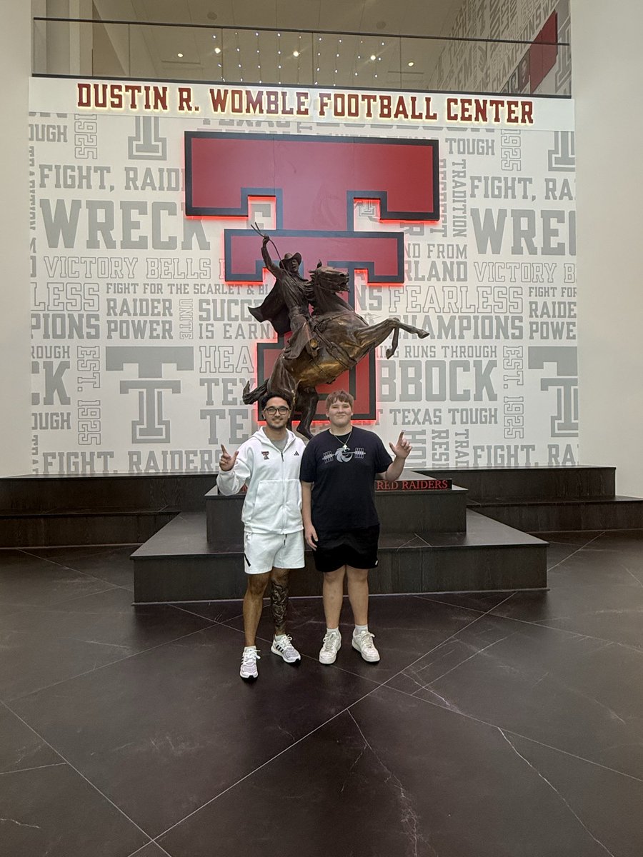 Melper7's tweet photo. Just had an incredible weekend in Lubbock! Blessed to get a tour from Rylan Vagana WRECK EM #47 Ŧ 
❤️🖤 https://t.co/VJssWBMQgh