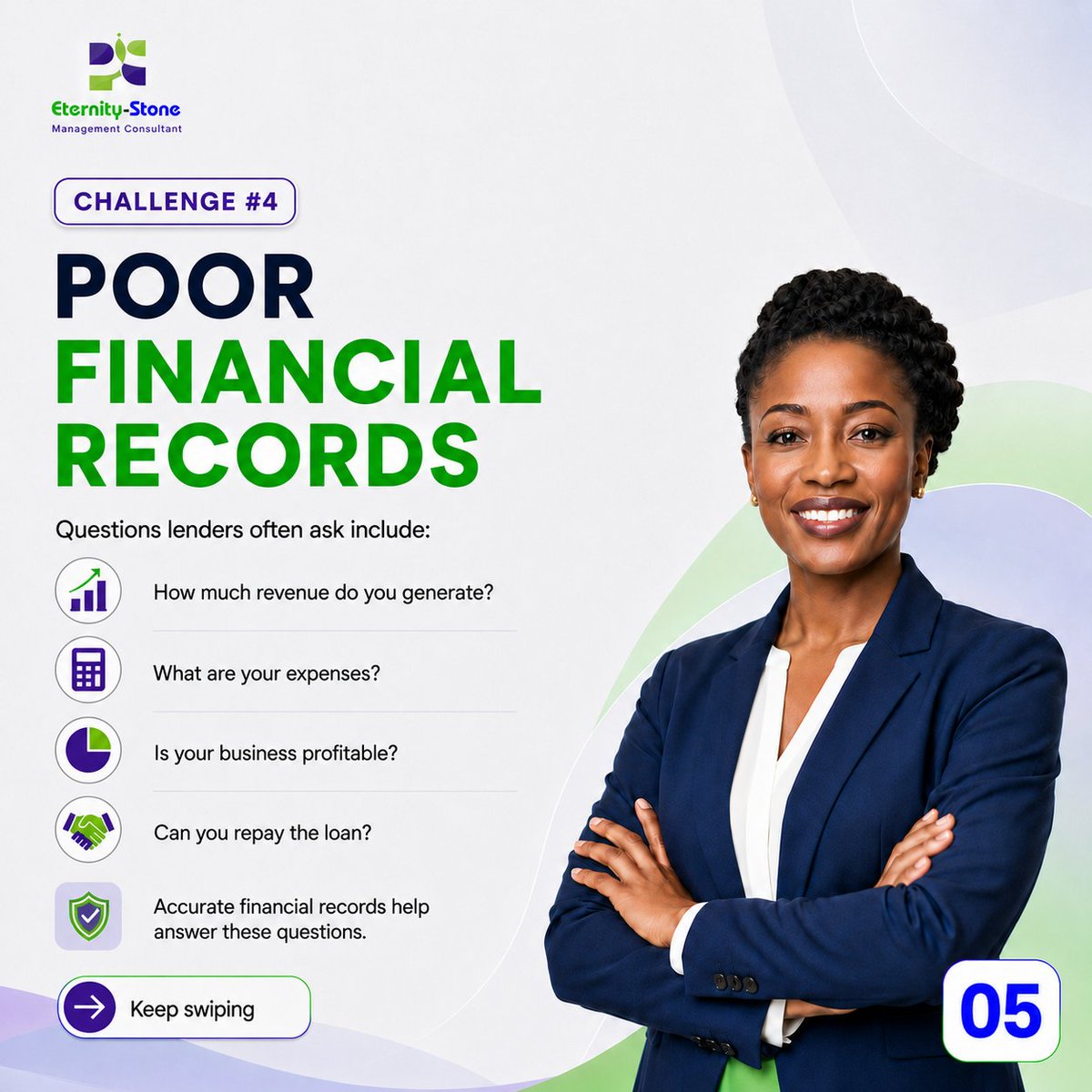 eternitystone50's tweet photo. If a funding opportunity opened today, would your business be ready?

What's your biggest challenge?

💡 Information
📄 Documentation
📊 Financial Records
📝 Business Plan

Tell us below

#BusinessFunding #SMEGrowth #BOILoan https://t.co/ce5Mmu90TH