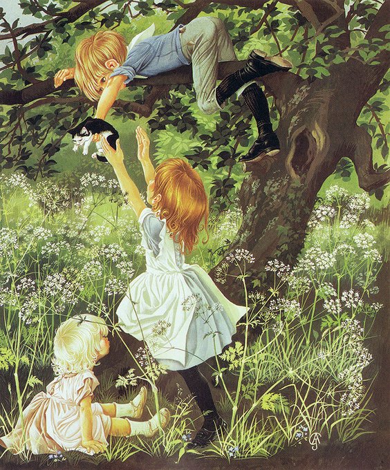 IllusDept's tweet photo. Janet and Anne Johnstone were born on this day, June 1, in 1928.

In the 1960s, the Johnstone twins were “the most widely recognized children’s book illustrators in England”.

They illustrated more than one hundred books—including, Dodie Smith’s “The Hundred and One Dalmatians”. https://t.co/XRogiTDU4G