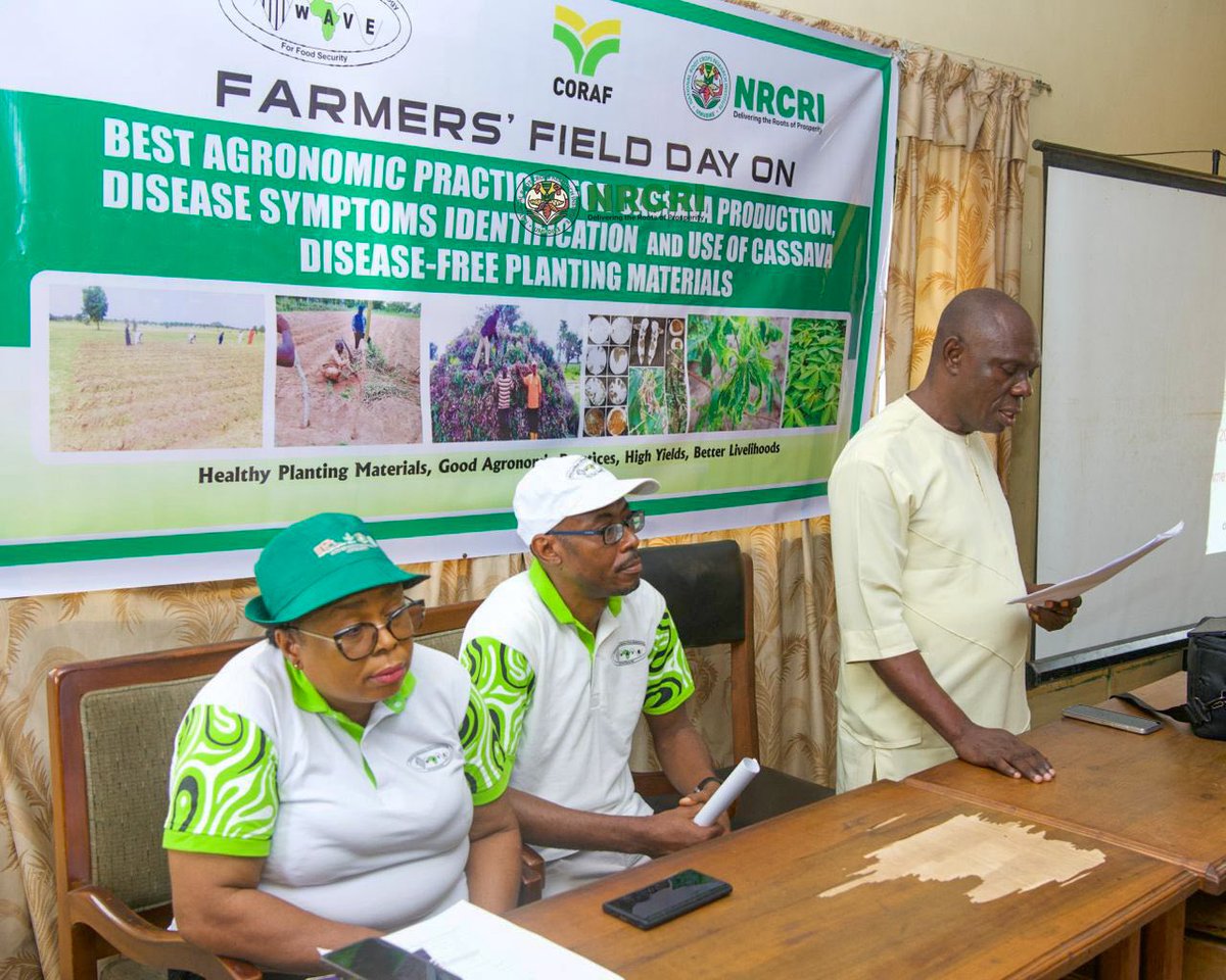 WAVERESEARCH_'s tweet photo. @WAVE_RegionalCE  Nigeria’s @nrcri_umudike trains over 50 farmers in best practices for cassava cultivation during a field day with the support of the Abia Agricultural Development Programme (ADP). https://t.co/eunYGxuWiT