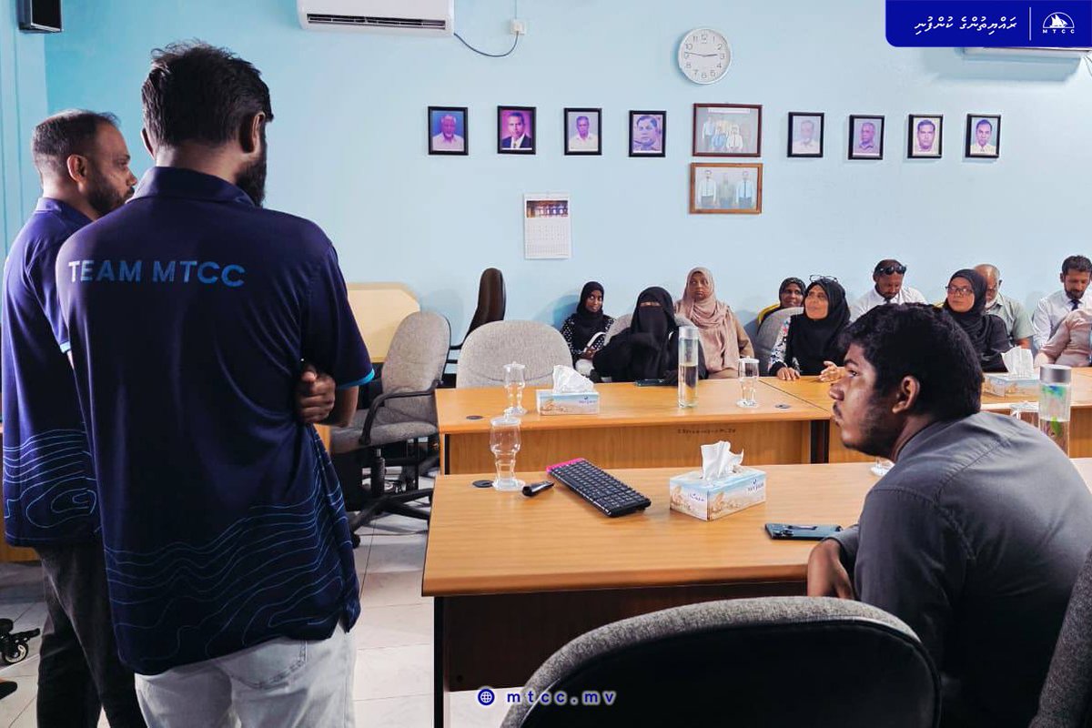 MTCCPlc's tweet photo. #Highlights of the RTL Ferry awareness session we held at M. Muli. We would like to extend our gratitude to the Muli Council, and SOEs on the island for their help and cooperation with this session. #RTLFerry #ConnectingRaajje #RayyithungeKunfuni https://t.co/9CZUIdA8XV