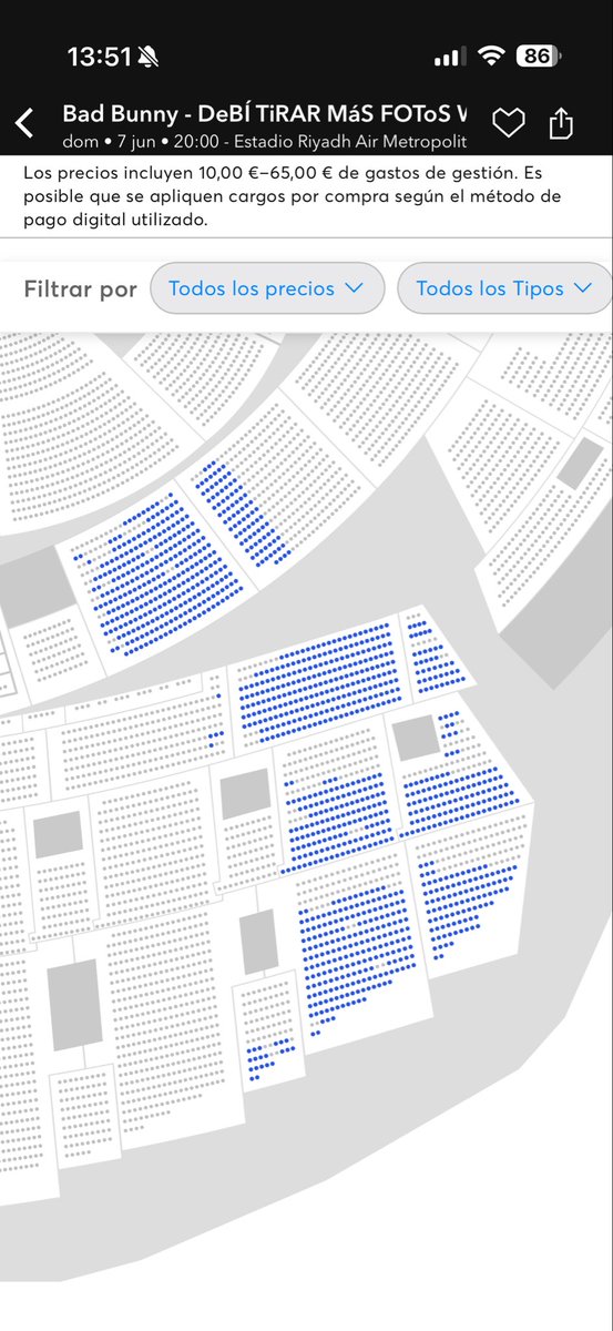 AgustinCaride's tweet photo. Hay #entradas para #badbunny el día 7. En Ticketmaster, visibilidad reducida, pero el que quiera…
De nada https://t.co/YcJmXXucQo